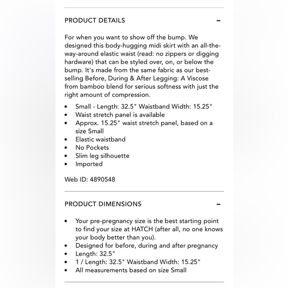 Hatch maternity midi skirt - Picture 8 of 9